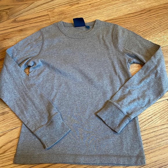 NWOT- Mini Boden long sleeve shirt-size 7/8-heather brown-great basic! - Picture 1 of 2